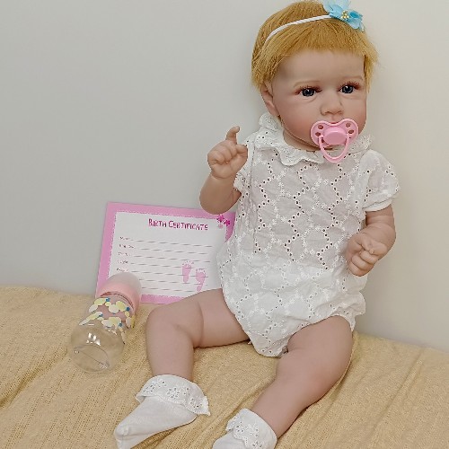 55 cm lifelike, reborn doll, vinyl doll, cross-border source, a dropshipping doll, home companion do