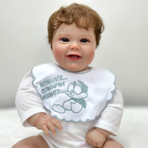 Spot 22 inch artificial baby cute chubby rebirth doll gift doll gift