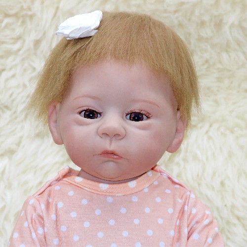 18 inch height rebirth doll soft material vinyl imitation baby doll in Europe and the United States 