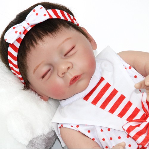 18 inch Darren Reborn Realistic Baby Doll Soft Enamel Doll Companion Doll for Kids