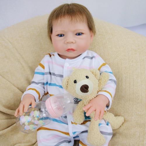 46 cm tall reborn doll with soft and washable washable vinyl doll children to accompany gifts